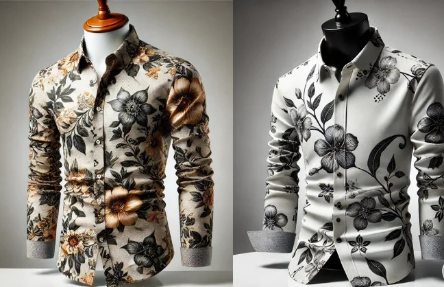 299 rs only flower style casual men shirt long sleeve thesparkshop.in